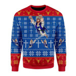 Merry Christmas Gearhomies Unisex Christmas Sweater Super Jesus Christmas 3D Apparel