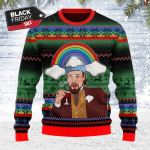 Merry Christmas Gearhomies Unisex Ugly Christmas Sweater Leo Laughing Meme Dicardo 3D Apparel