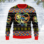 Merry Christmas Gearhomies Unisex Ugly Christmas Sweater Autism Be You The World Will Aujust 3D Apparel