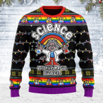 Merry Christmas Gearhomies Unisex Ugly Christmas Sweater Science LGBT 3D Apparel