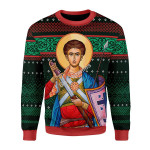 Merry Christmas GearHomies Unisex Christmas Sweater St. Dimitri 3D Apparel