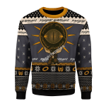 Merry Christmas Gearhomies Unisex Christmas Sweater The Lord of the Rings Burden 3D Apparel