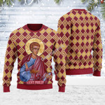 Merry Christmas Gearhomies Unisex Ugly Christmas Sweater Philip the Apostle 3D Apparel