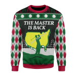 Merry Christmas Gearhomies Unisex Christmas Sweater The Master Is Back 3D Apparel