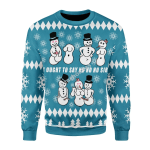 Merry Christmas Gearhomies Unisex Christmas Sweater Ought To Say No No No Sir 3D Apparel