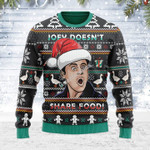 Merry Christmas Gearhomies Unisex Ugly Christmas Sweater Joey Doesn't Share Food 3D Apparel