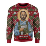 Merry Christmas Gearhomies Unisex Christmas Sweater Saint Joseph 3D Apparel
