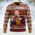 Merry Christmas Gearhomies Unisex Ugly Christmas Sweater Hey ... Merry Christmas Custom Name 3D Apparel