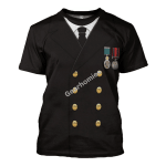 Gearhomies Unisex T-Shirt Titanic Captain Edward John Smith 3D Apparel