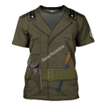 Gearhomies Unisex T-Shirt WW1 - Italia, 1918 - Sottotenente degli Arditi 3D Apparel