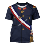 Gearhomies Unisex T-Shirt Augusto Pinochet 3D Apparel