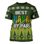 Gearhomies Unisex T-shirt Best Papa By Par 3D Apparel