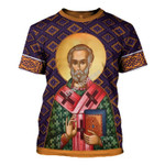 GearHomies Unisex T-shirt St. Nicholas 3D Apparel
