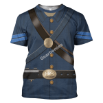 Gearhomies Unisex T-Shirt ivil Wars of Blue Union Infantryman 3D Apparel