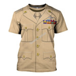 Gearhomies Unisex T-Shirt US General WWII James H. Doolittle 3D Apparel
