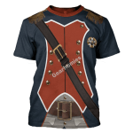 Gearhomies Unisex T-Shirt Napoleon Infantryman 3D Apparel