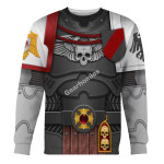 GearHomies Unisex Sweatshirt Raven Guard Captain 3D Costumes