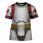 GearHomies Unisex T-shirt White Scars in Mark III Power Armor 3D Costumes