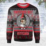 Merry Christmas GearHomies Unisex Christmas Sweater Snitches Get Stiches 3D Apparel