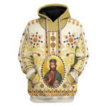 GearHomies Tops Pullover Sweatshirt Christ Jesus 3D Apparel