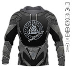 GearHomies Tracksuit Hoodie Pullover Sweatshirt Valknut Odin Symbol Viking Armor 3D Apparel