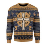 GearHomies Unisex Christmas Sweater Jesus IC XC 3D Apparel