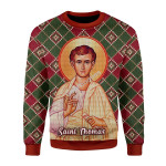 GearHomies Unisex Christmas Sweater Thomas the Apostle 3D Apparel