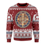 GearHomies Unisex Christmas Sweater Saint Benedict Medal 3D Apparel