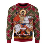 GearHomies Christmas Sweater Saint George 3D Apparel