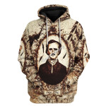 GearHomies Tracksuit Hoodie Pullover Sweatshirt Edgar Allan Poe 3D Apparel