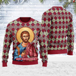 GearHomies Ugly Christmas Sweater Bartholomew the Apostle 3D Apparel