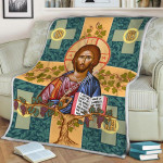 Jesus Greek Orthodoxy Blanket