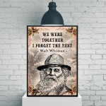 GearHomies Vertical Canvas Walt Whitman We Were Together I Forget The Rest