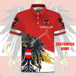 Gearhomies Personalized Unisex Polo Shirt Coat Of Arms Of Romania 3D Apparel