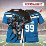Gearhomies Personalized Unisex T-Shirt Carolina Panthers Football Team 3D Apparel