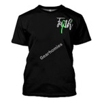 GearHomies T-shirt Green Ribbon Jesus Faith