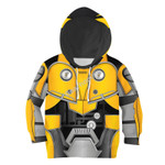 Gearhomies Unisex Kid Hoodie Pullover Sweatshirt Transformers Bumblebee 3D Costumes