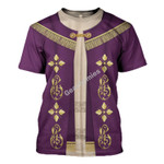 GearHomies T-shirt Pope Francis's Costume Purple Robe