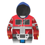 Gearhomies Unisex Kid Hoodie Pullover Sweatshirt Transformers Robot Optimus Prime 3D Costumes