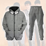 Gearhomies Unisex Tracksuit Pullover Sweatshirt The Beatles Grey Uniform 3D Apparel
