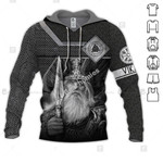GearHomies Tracksuit Hoodie Pullover Sweatshirt Viking God And Valknut Symbols 3D Apparel