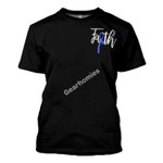 GearHomies T-shirt Blue Ribbon Jesus Faith