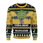 Gearhomies Christmas Sweater Yoda Best Custom Profession  3D Apparel