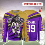 Gearhomies Personalized Unisex Sweatshirt Baltimore Ravens Football Team 3D Apparel