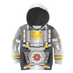 Gearhomies Unisex Kid Hoodie Pullover Sweatshirt Silverbolt Beast Wars Transformers 3D Costumes
