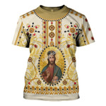 GearHomies T-shirt Christ Jesus, Gold