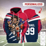 Gearhomies Personalized Unisex Tracksuit Hoodies NFL New England Patriots Football Team 3D Apparel