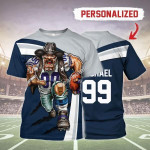 Gearhomies Personalized Unisex T-Shirt Dallas Cowboys Football Team 3D Apparel