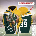 Gearhomies Personalized Unisex Tracksuit Hoodies Green Bay Packers Football Team 3D Apparel