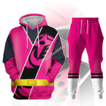 GearHomies Unisex Tracksuit Hoodies Pink Power Rangers Ninja Steel 3D Costumes